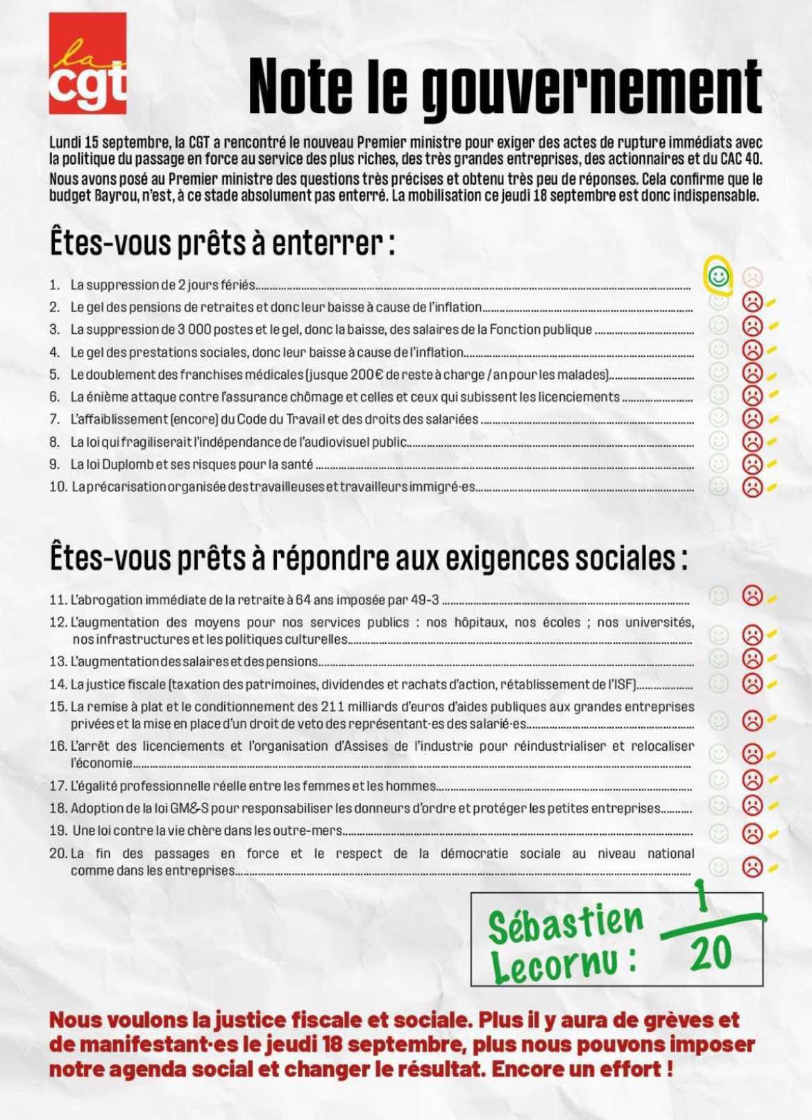 18 septembre : pour le progrès social 