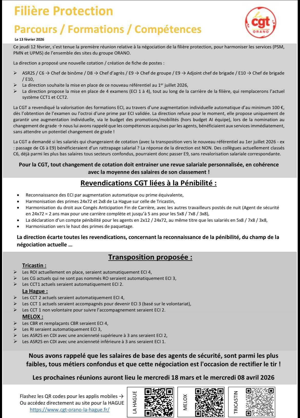 Filière protection (PSM,UPMS,PMN)