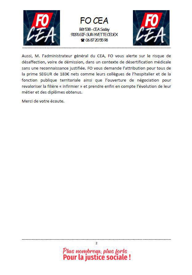 inFO - Comité National du 30 mars 2023