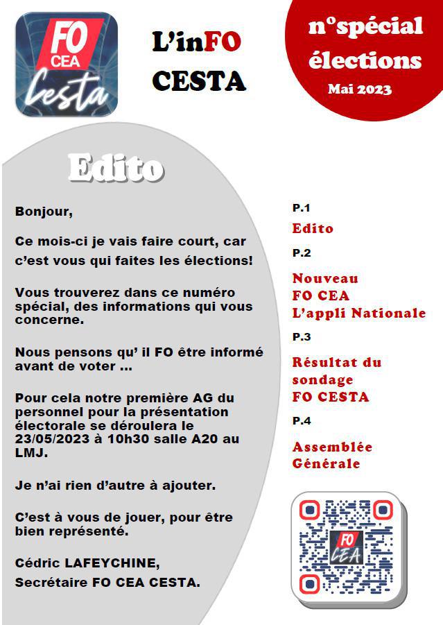 La Gazette FO N°4 - Spécial Elections - Mai 2023