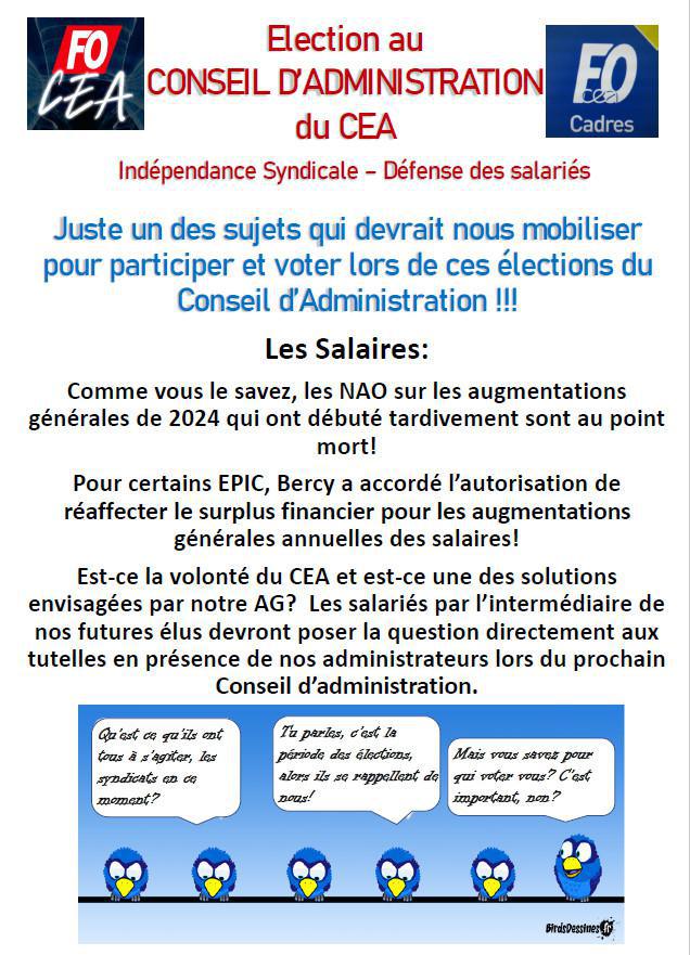 Election Conseil d'Administration CEA