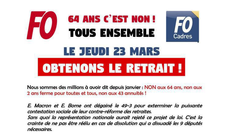 InFO grève du jeudi 23 mars