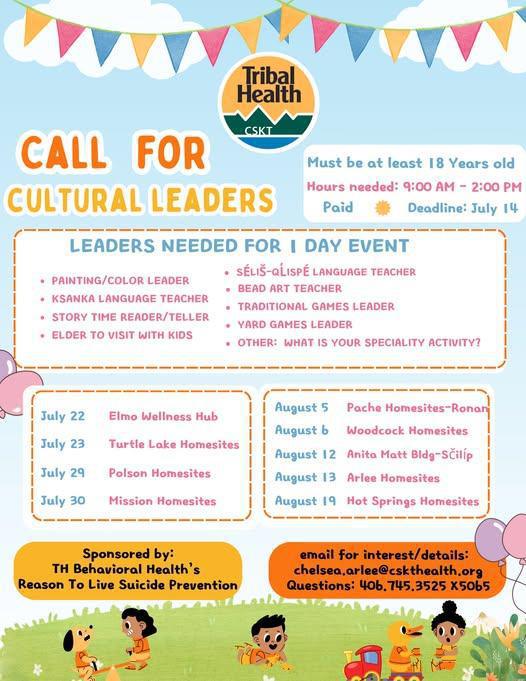 Call for Cultural Leaders