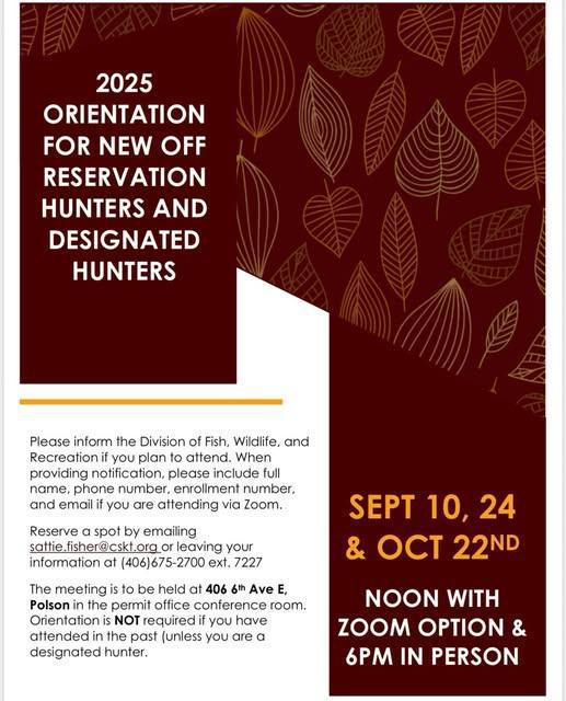 2025 Bison Hunt Orientation