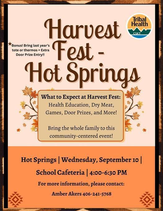 Harvest Fest- Hot Springs