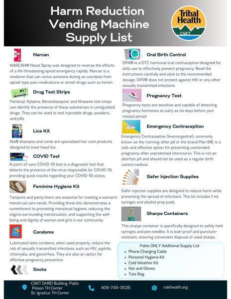 Harm Reduction Vending Machines