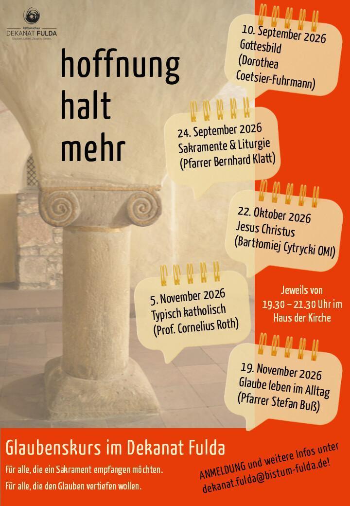 Glaubenskurs im Dekanat Fulda - Jesus Christus (Bartlomiej Cytrycki OMI)