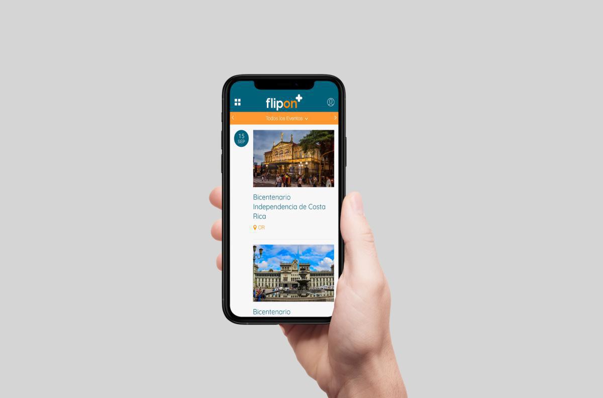 Bienvenido a flipON APP Bienvenido a flipON APP