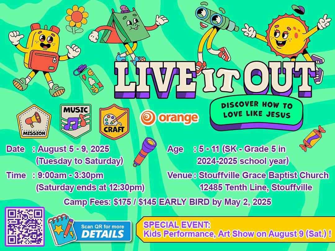 2025 兒童假期聖經營 Live It Out - Discover How To Love Jesus 2025 兒童假期聖經營 Live It Out - Discover How To Love Jesus