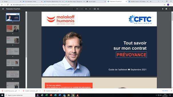 GUIDE PRÉVOYANCE POUR LES ADHÉRENTS CFTC DE LA MÉTALLURGIE