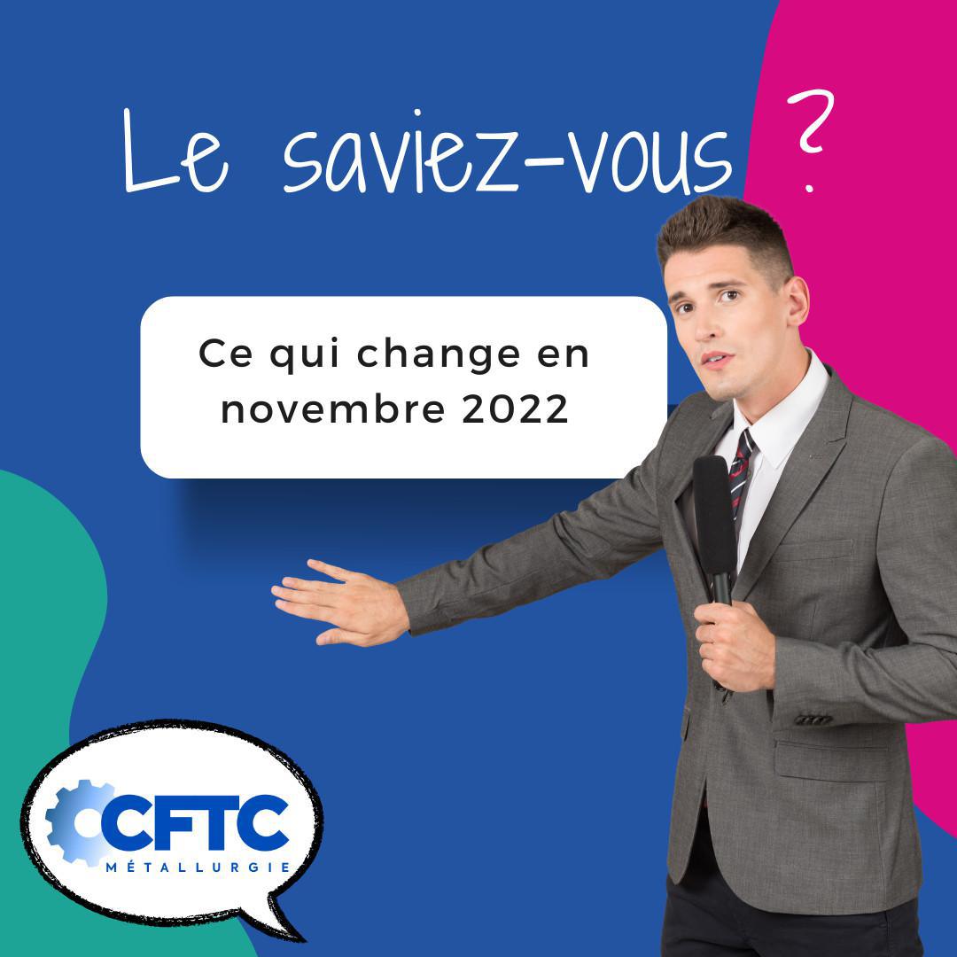 Les changements en novembre !