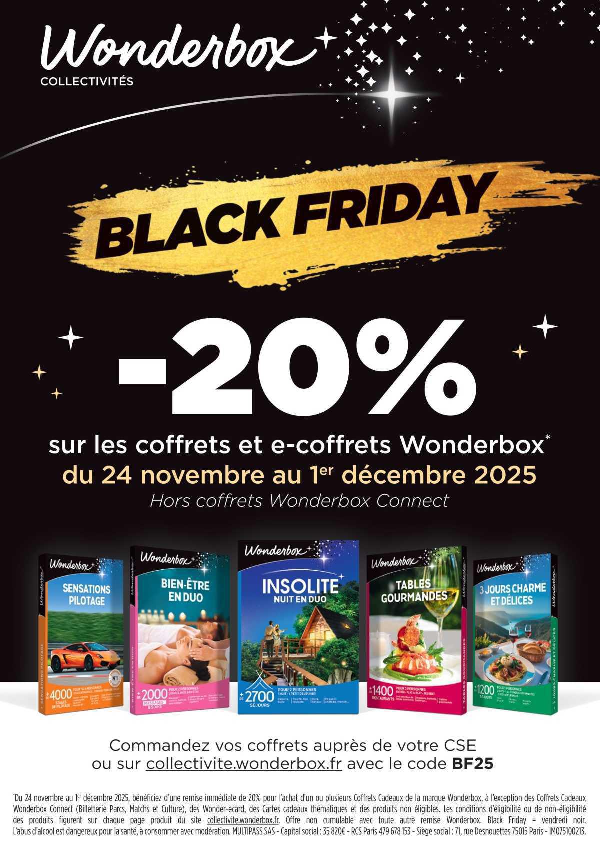 Offre WONDERBOX Black Friday