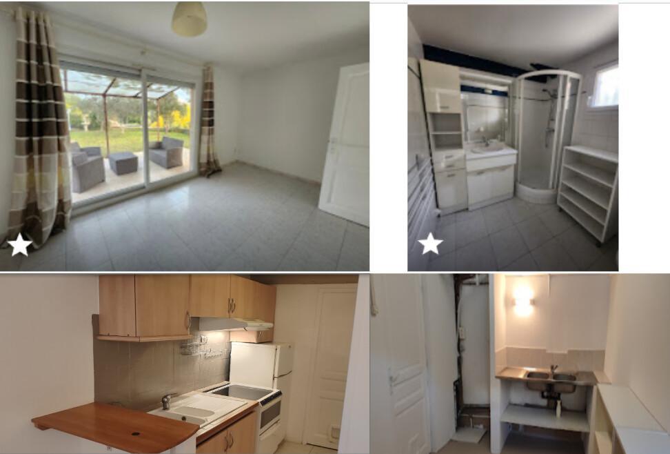  LOCATION Appart T2 rénové JARDIN