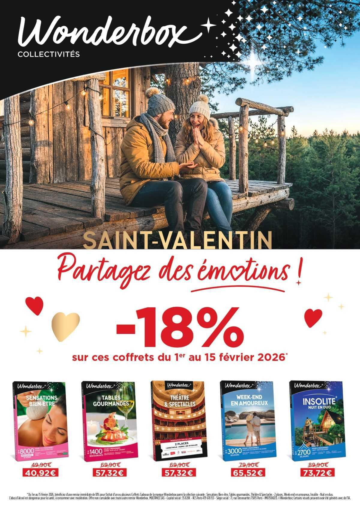 Offre WONDERBOX Saint Valentin