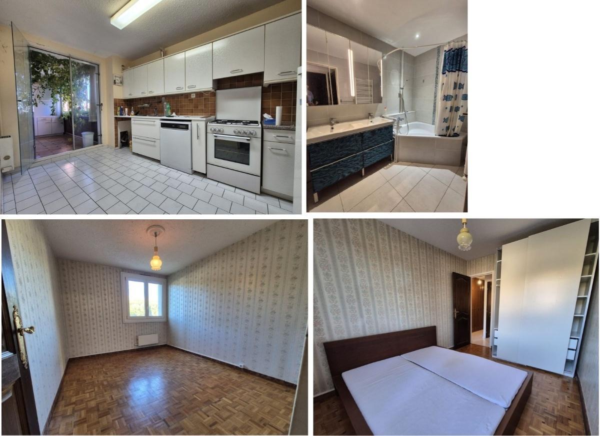 Lumineux T3 traversant de 76,65 m² Carrez (92 m² au sol) – Vitrolles (Tout à pied)