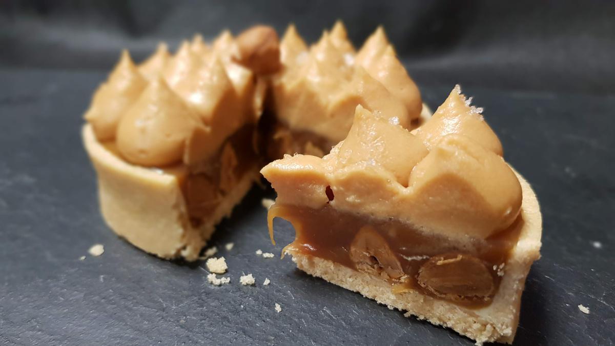 Tarte double Caramel/Noisettes Tarte double Caramel/Noisettes