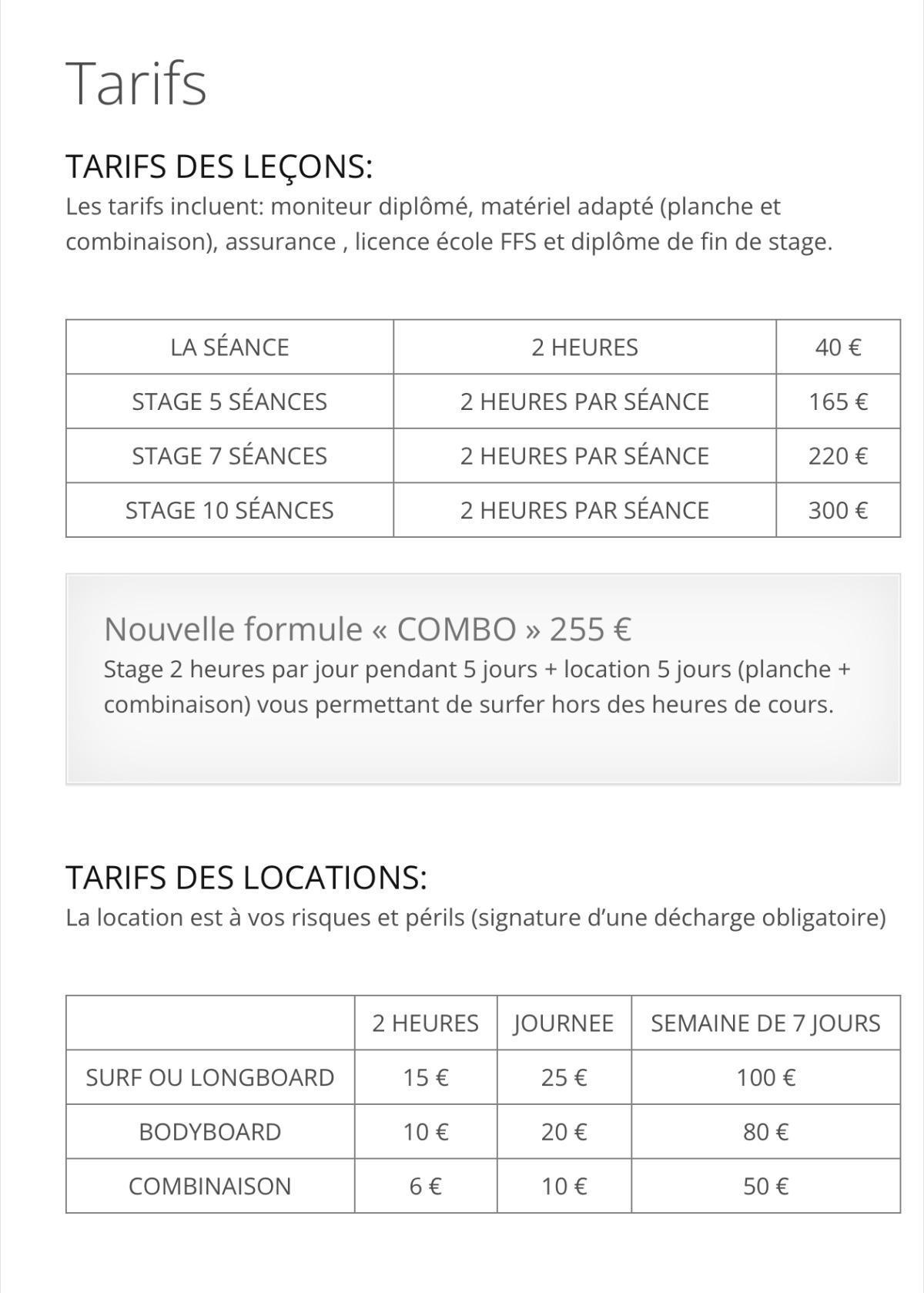 Ecole de Surf Ecole de Surf