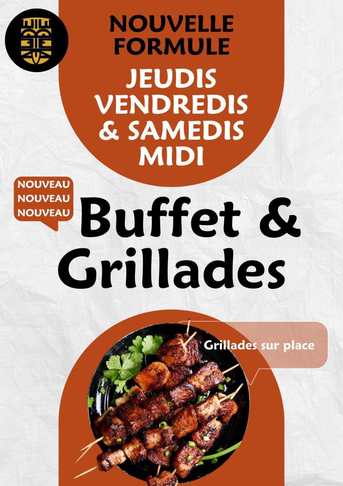 Eden restaurant : Buffets et Grillades - jeudi, vendredi, samedi à midi