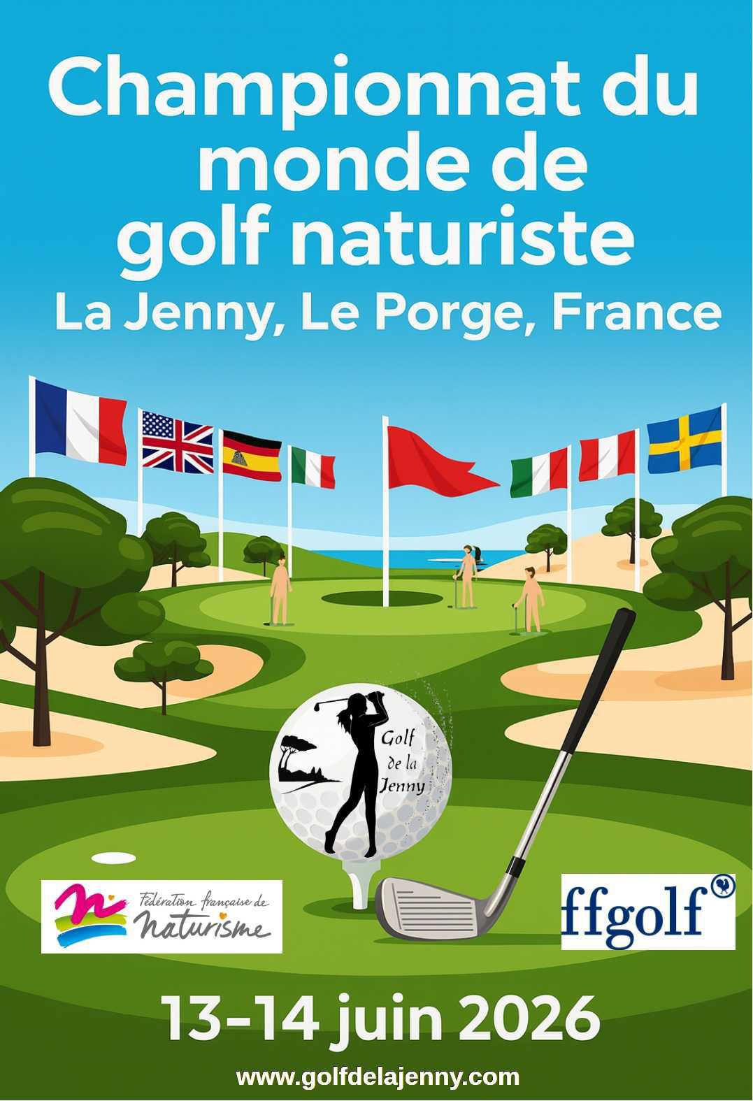 Championnat du monde de golf naturiste - 13 et 14 juin 2026