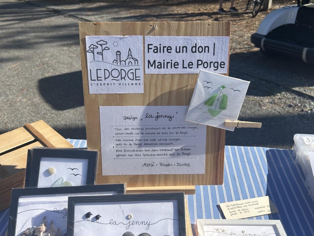 Design La Jenny : 657,50 € récoltés en faveur des sinistrés du Porge