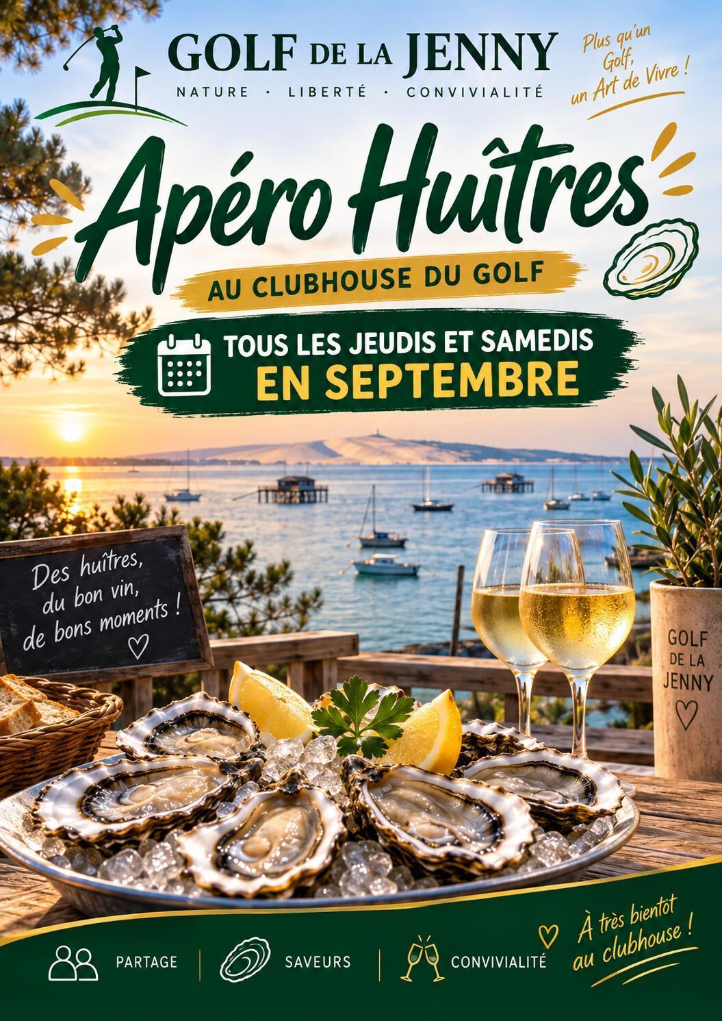 Club House du Golf : les Apéros Huîtres en septembre