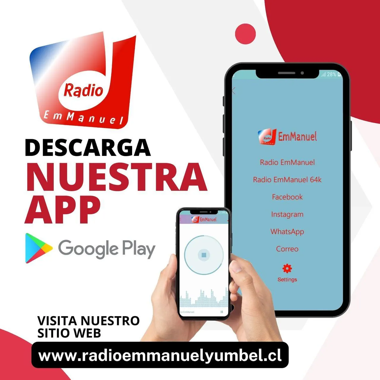 DESCARGA LA APP DESDE PLAYSTORE