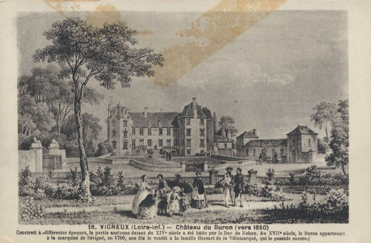 Château de Buron (vers 1850)