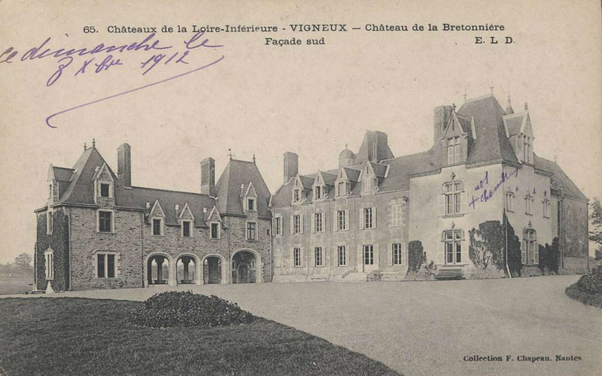 Château de la Bretonnière (façade sud)