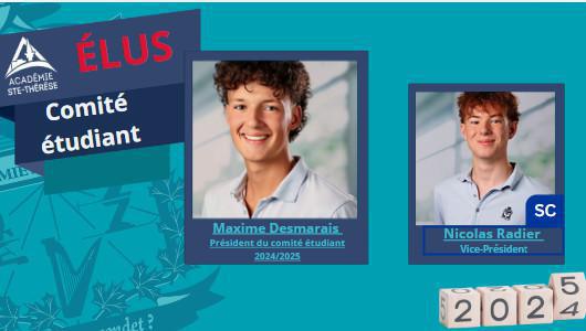 Élections à la présidence du comité étudiant