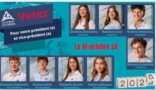 Élections à la présidence du comité étudiant