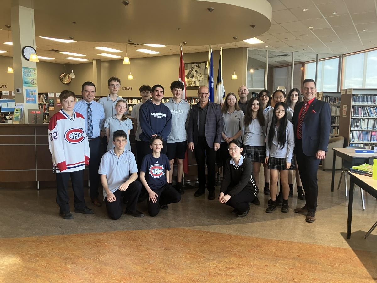 Visite du sénateur Claude Carignan