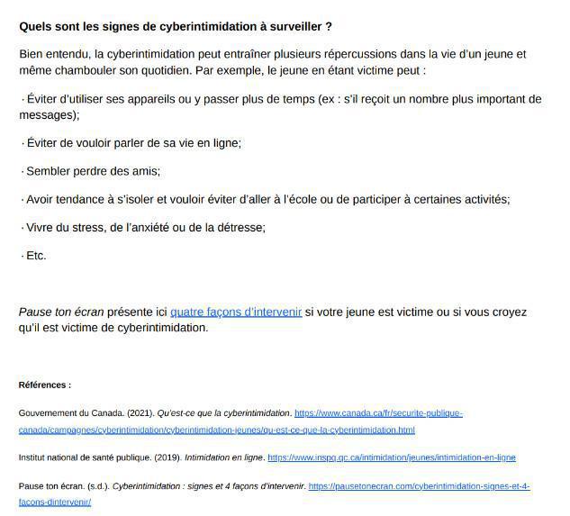 Prévenir l'intimidation chez les jeunes
