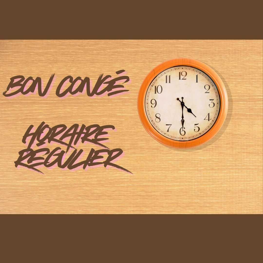 Congé le 1er septembre et retour de l'horaire régulier