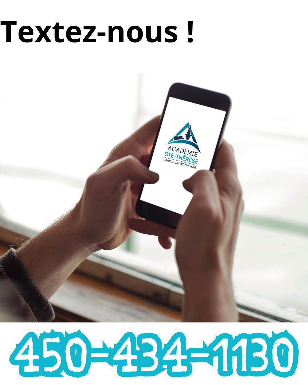 Nouveau service – Communiquez avec nous par texto !