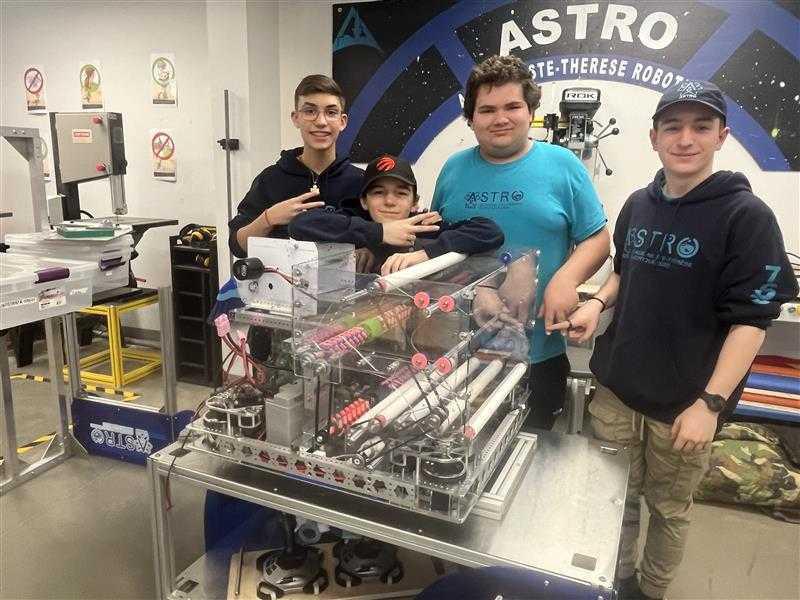 Bonne chance à notre équipe ASTRO de robotique !