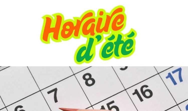 Horaire estival dès le 9 juin 2025