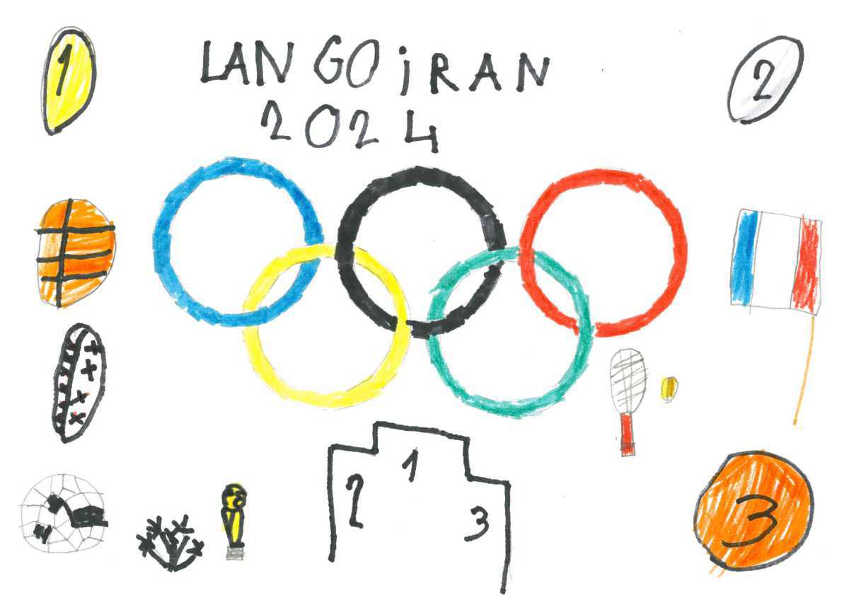Concours de dessins à l'école Montaigne : "Imagine les JO à Langoiran"