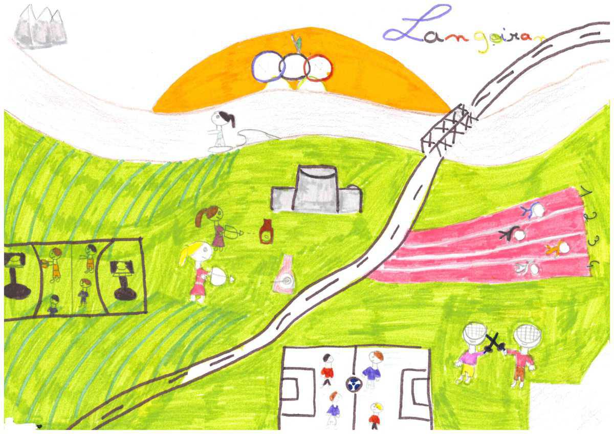 Concours de dessins à l'école Montaigne : "Imagine les JO à Langoiran"