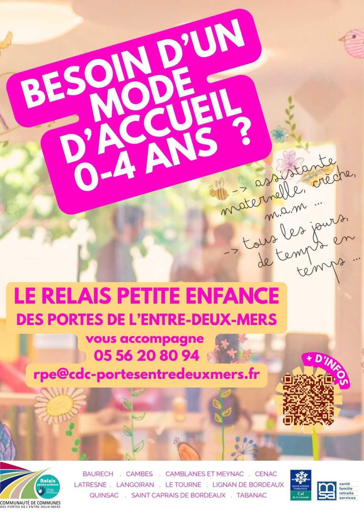 Relais Petite Enfance de la CDC des Portes de l'Entre-Deux-Mers Relais Petite Enfance de la CDC des Portes de l'Entre-Deux-Mers