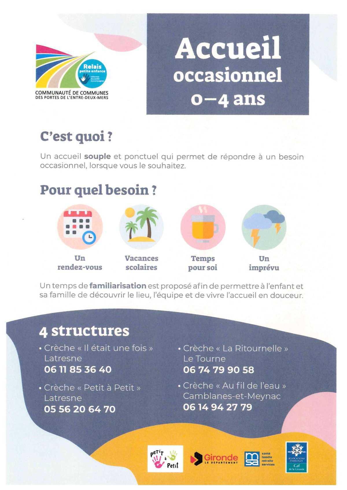 Relais Petite Enfance de la CDC des Portes de l'Entre-Deux-Mers 