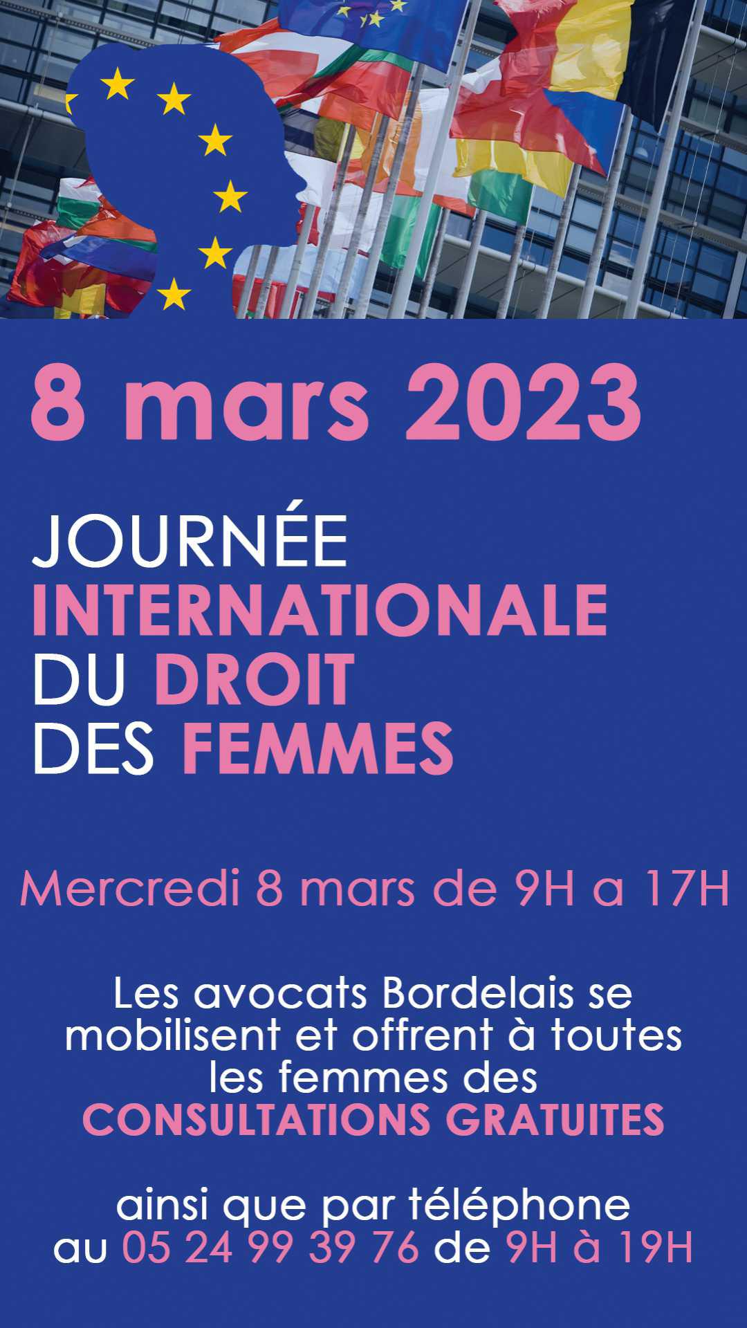 Mercredi 8 mars 2023 : journée internationale du droit des femmes