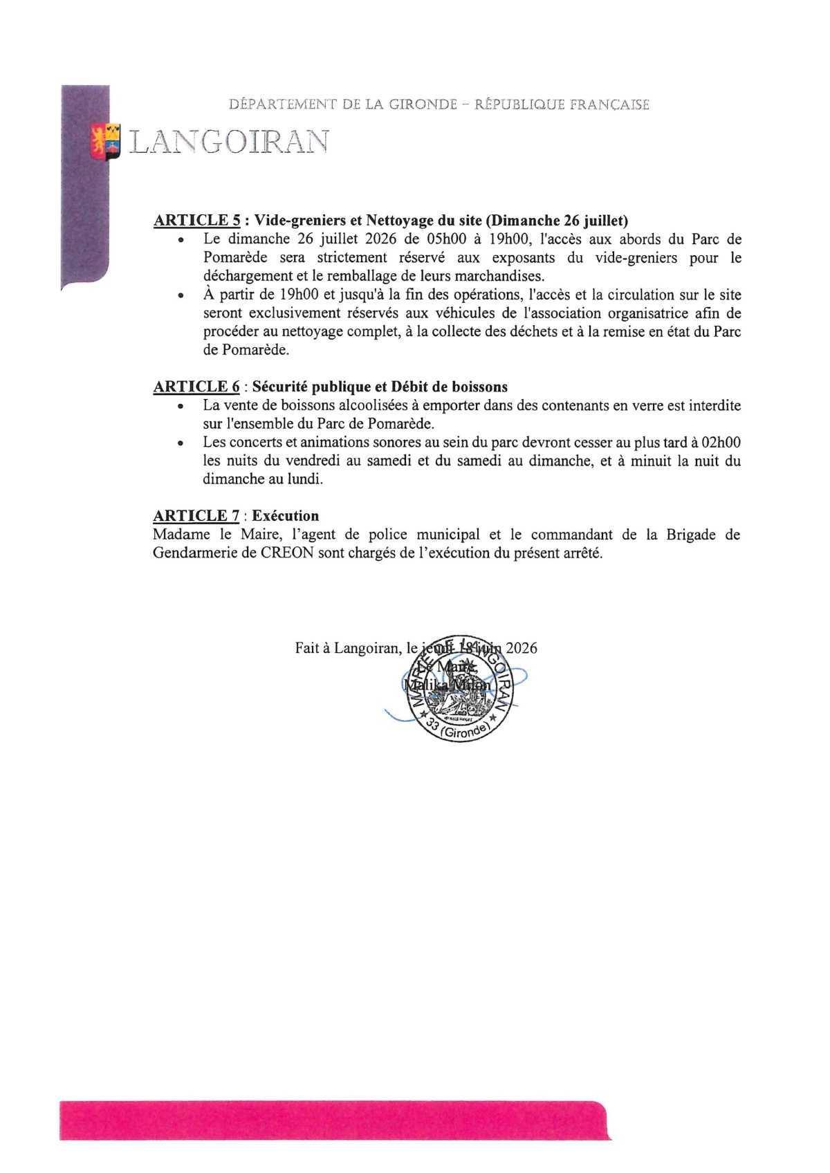 Fête de la Saint Pey 2026, organisée par le Comité Des Fêtes de Langoiran