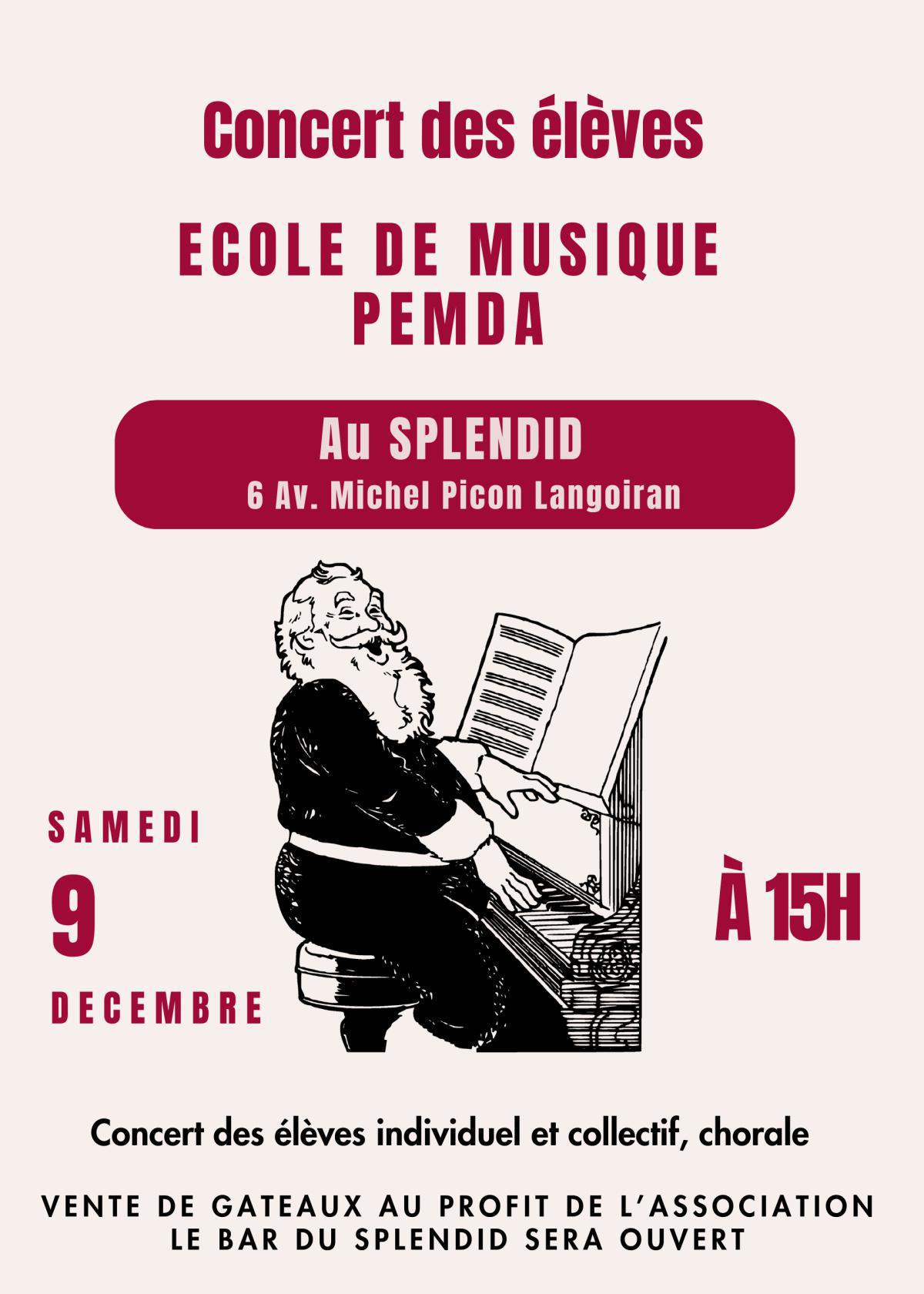 Concert école de musique PEMDA au Splendid