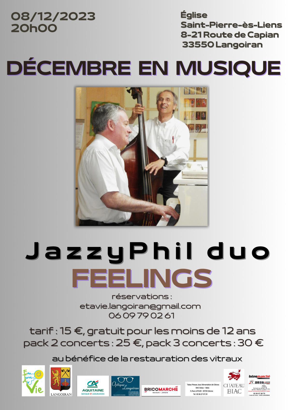 Concert Jazzyphil Duo : Feelings