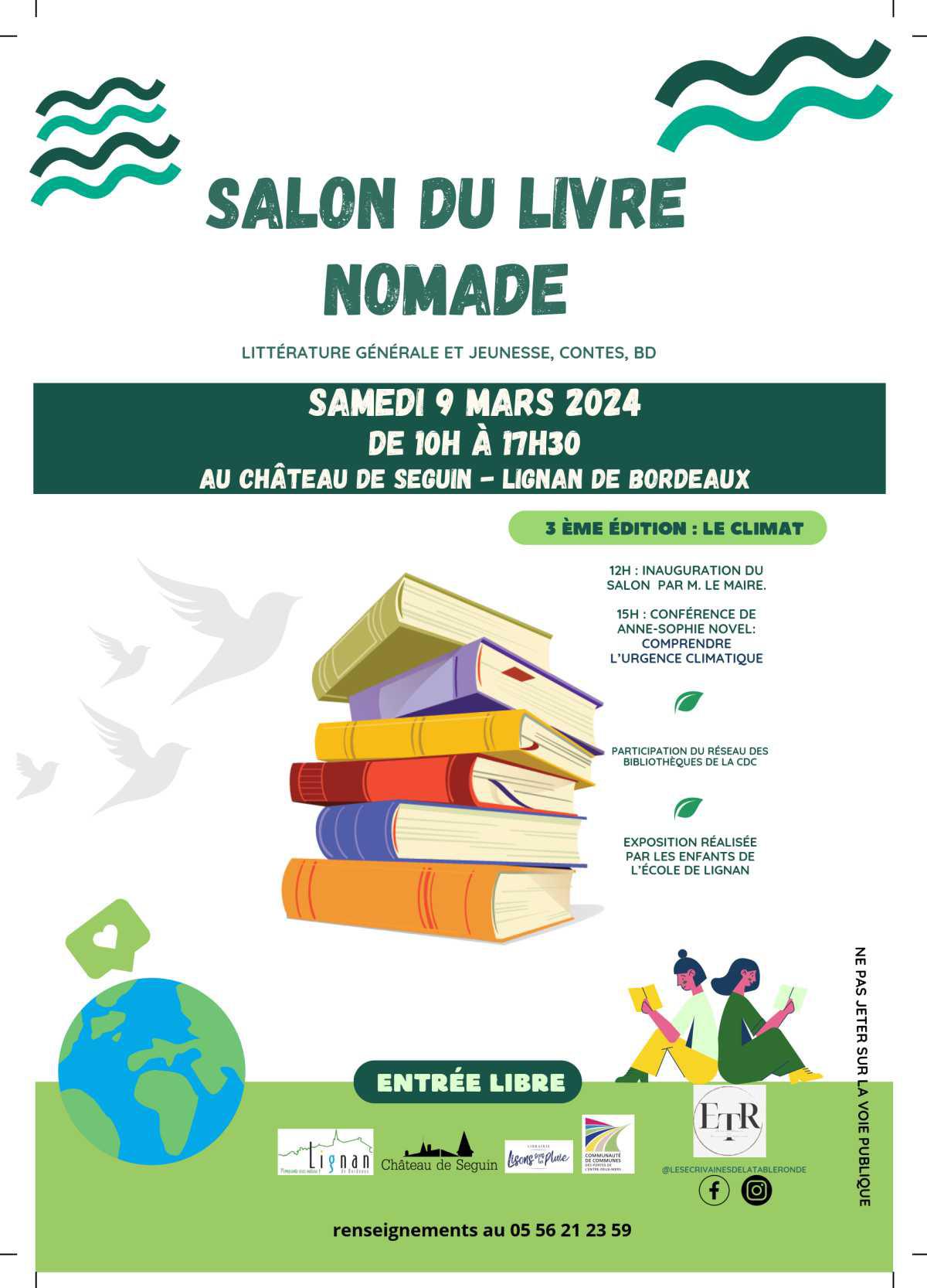 Salon du livre nomade à Lignan de Bordeaux