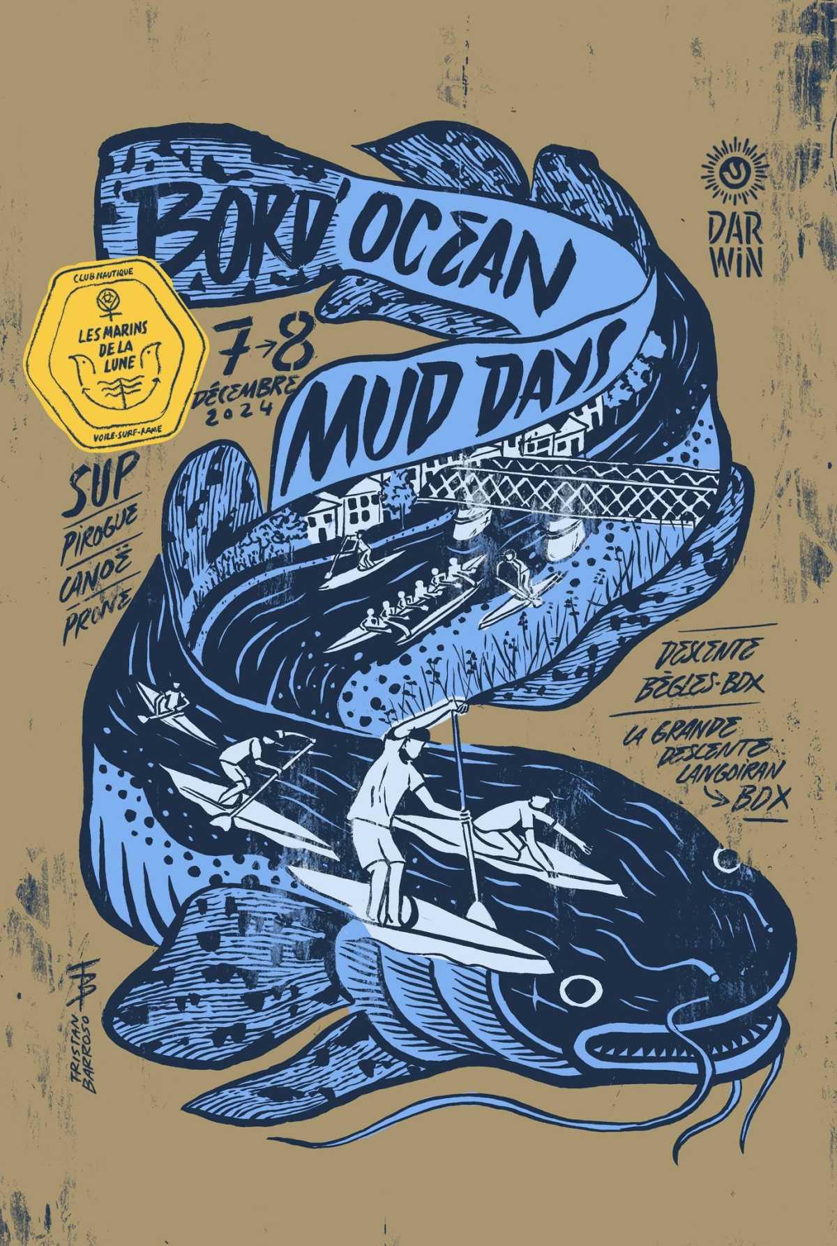 Bord'ocean mud days : descente de la Garonne Langoiran/Bordeaux
