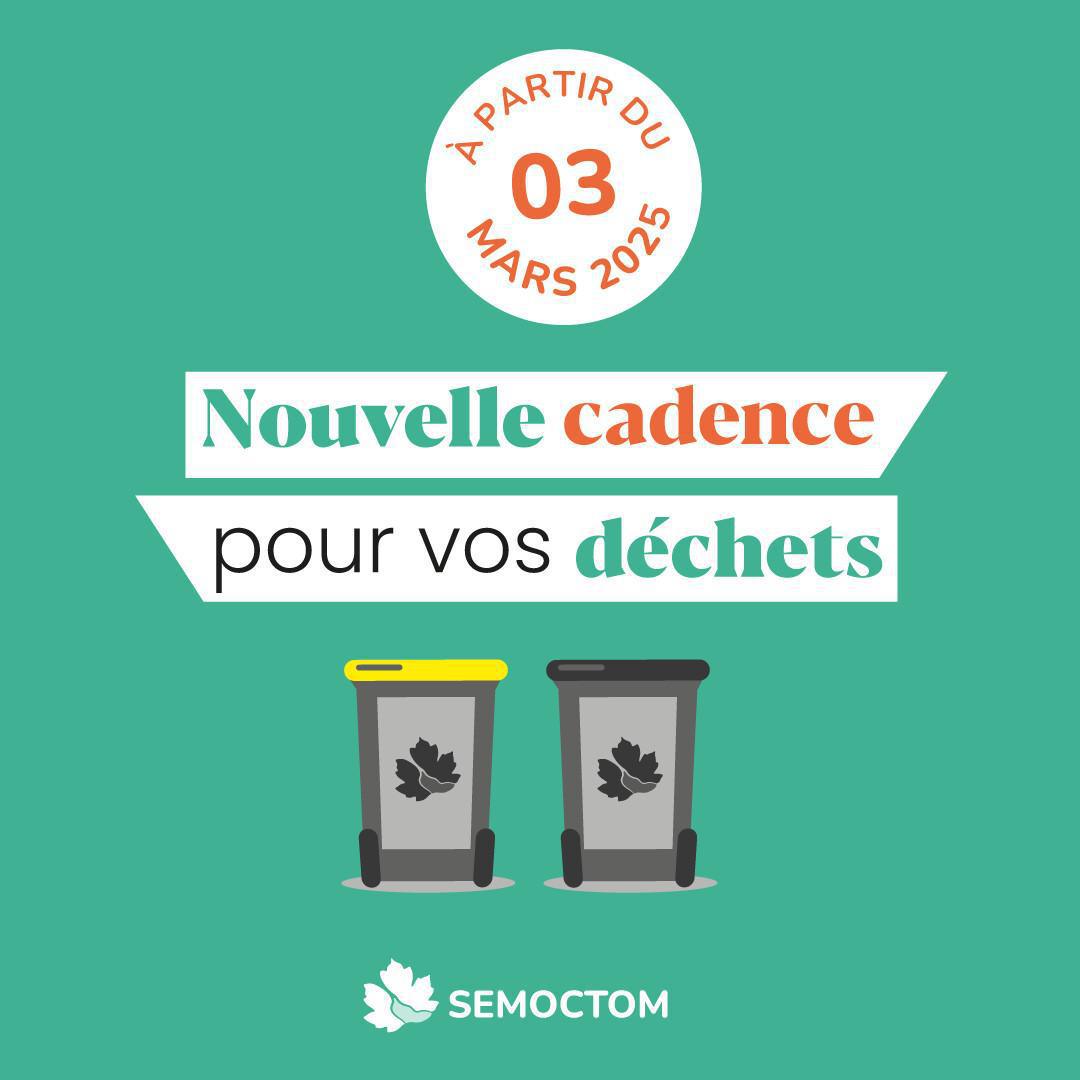SEMOCTOM : calendrier des collectes 2025 SEMOCTOM : calendrier des collectes 2025