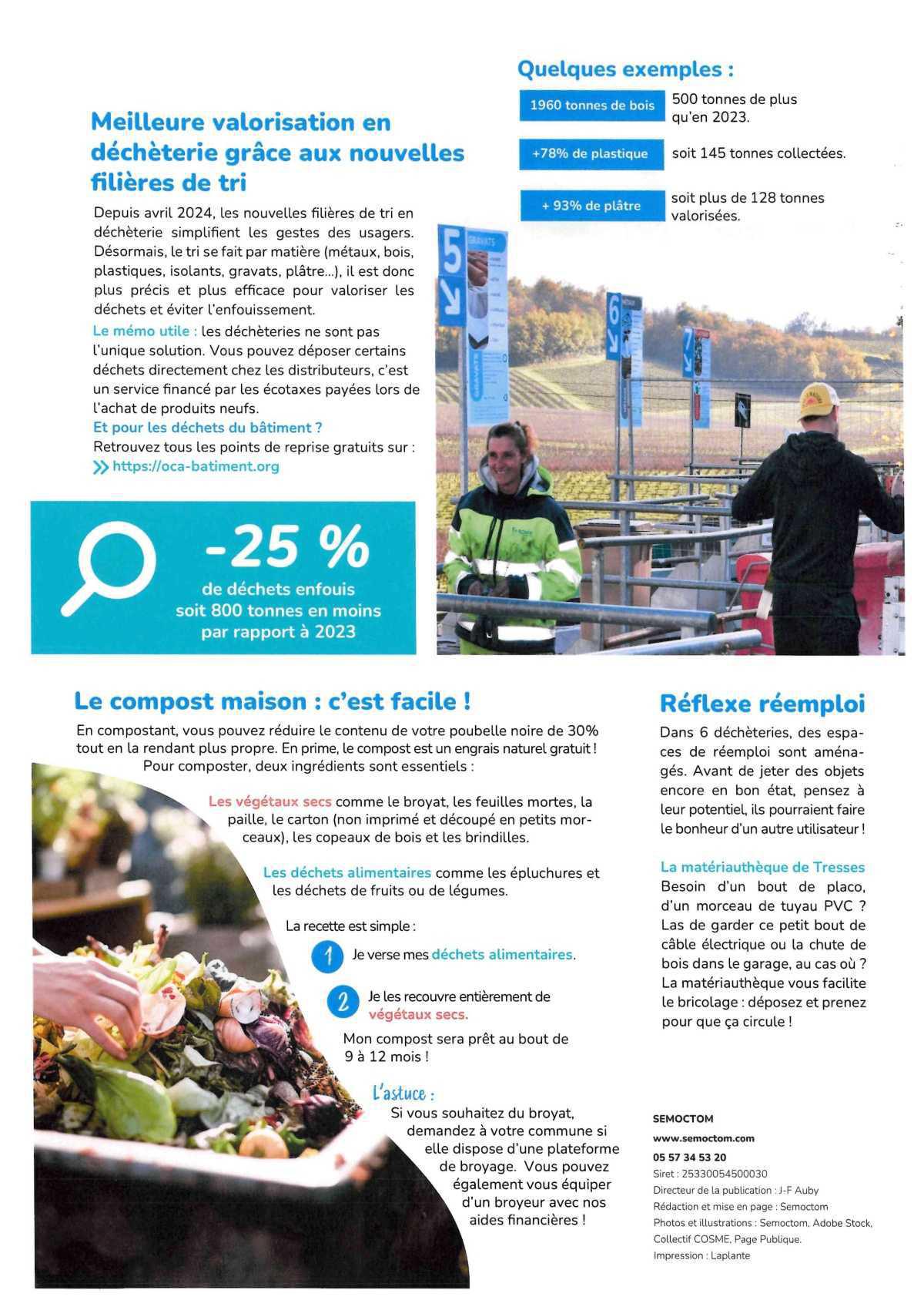 SEMOCTOM : calendrier des collectes 2025 SEMOCTOM : calendrier des collectes 2025