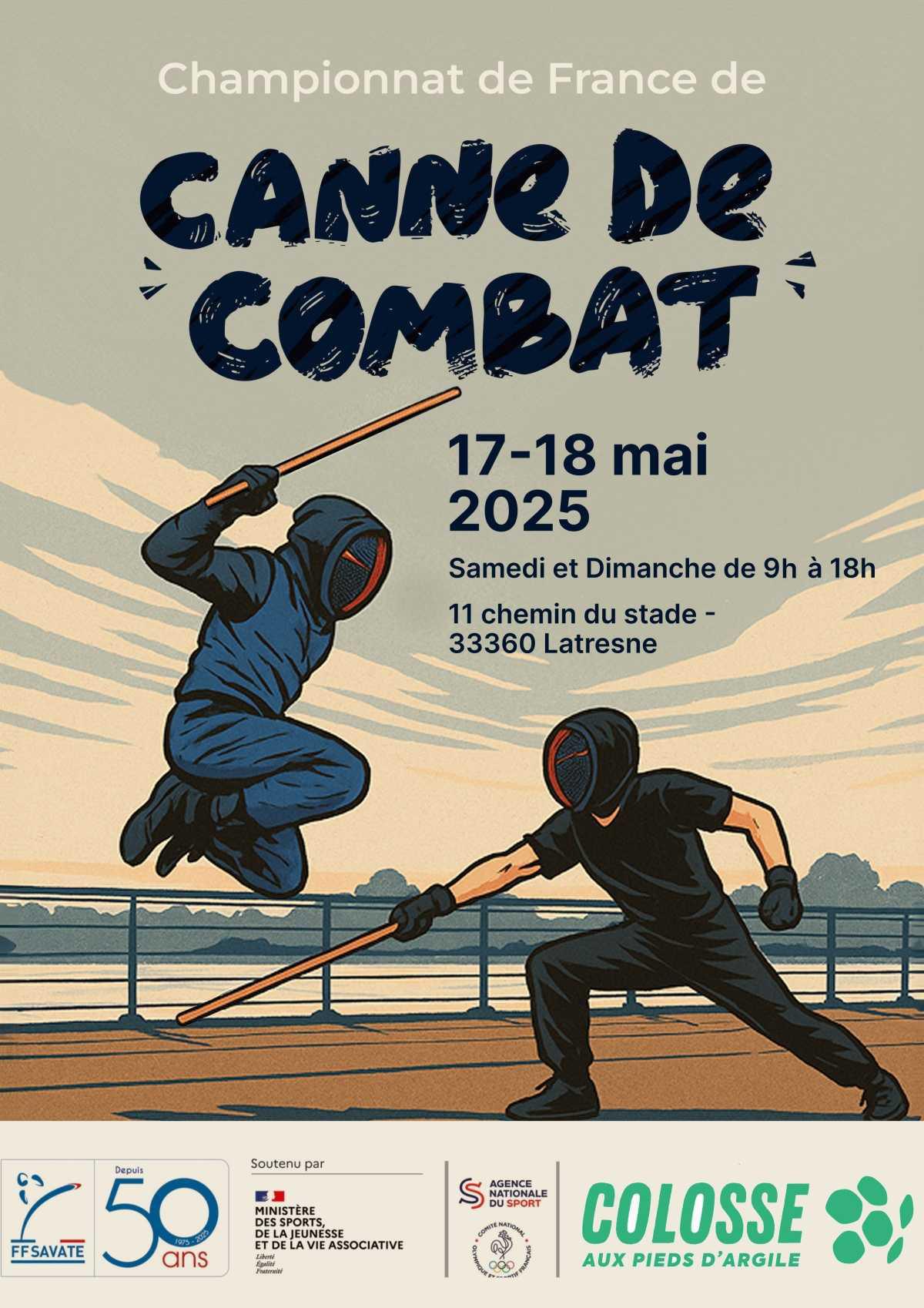 Championnat de France de canne de combat à Latresne