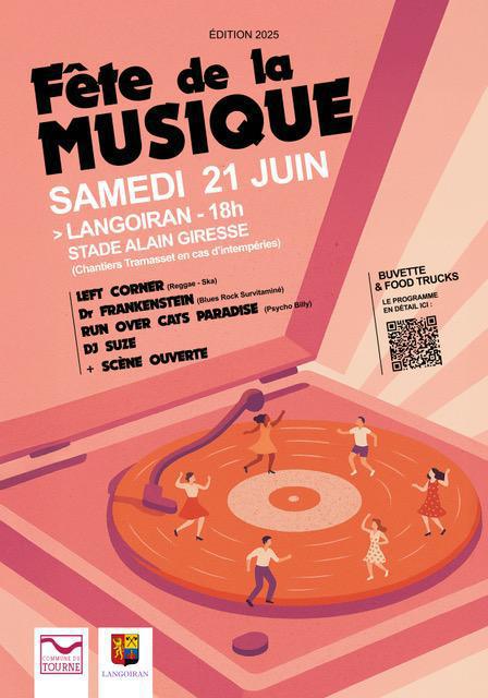 Fête de la musique à Langoiran samedi 21 juin 2025